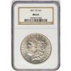 Image 1 : 1891-CC $1 Morgan Silver Dollar Coin NGC MS63