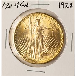1928 $20 St. Gaudens Double Eagle Gold Coin