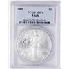 Image 1 : 2009 $1 American Silver Eagle Coin PCGS MS70