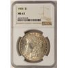 Image 1 : 1900 $1 Morgan Silver Dollar Coin NGC MS63