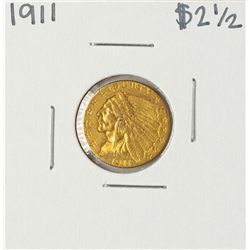 1911 $2 1/2 Indian Head Quarter Eagle Gold Coin
