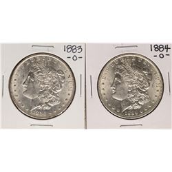 Lot of 1883-O & 1884-O $1 Morgan Silver Dollar Coins