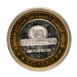 .999 Fine Silver Stockmen's Elko, NV $10 Limited Edition Gaming Token