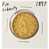 Image 1 : 1897 $10 Liberty Head Eagle Gold Coin