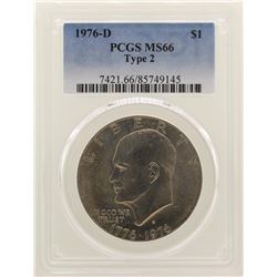 1976-D Eisenhower Dollar PCGS MS66