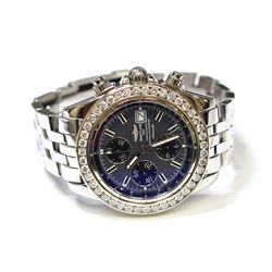 Breitling Mens Chronomat Evolution Stainless Steel 43.7mm Gray Dial Watch