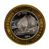 Image 1 : .999 Fine Silver Flamingo Casino Las Vegas, NV $10 Limited Edition Gaming Token