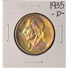 Image 1 : 1935-D Boone Commemorative Half Dollar Coin Amazing Toning