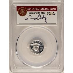 1999-W $10 Proof Platinum American Eagle Coin PCGS PR69DCAM Signed U.S. Mint Dir