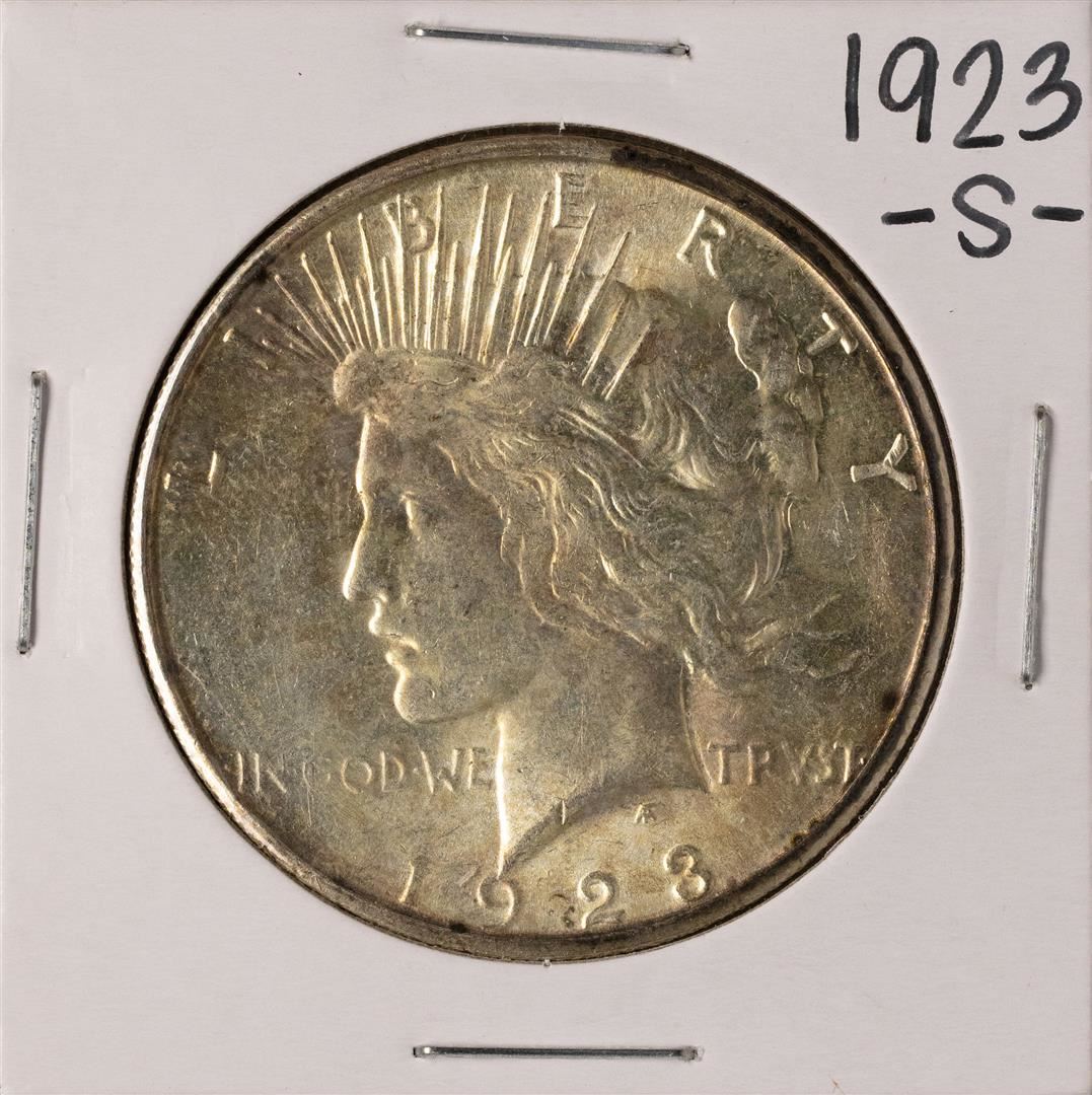 1923S 1 Peace Silver Dollar Coin