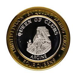 .999 Fine Silver Four Queens Casino Las Vegas $10 Limited Edition Gaming Token
