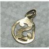 Image 2 : FROM ESTATE - PENDANT/ CHARM - "S" - 10K GOLD