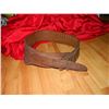 Image 4 : LEATHER HAND TOOLED GUN BELT - LIGHT COLOR NO GUN POCKET
