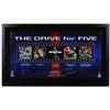 Image 1 : Tom Brady Signed Patriots "The Drive For Five" 24x41 Limited Edition Custom Framed Collage Inscribed