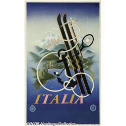 ORIGINAL1935 ITALIA TRAVEL POSTER BY CASSANDRE It