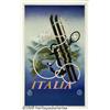 Image 2 : ORIGINAL1935 ITALIA TRAVEL POSTER BY CASSANDRE It
