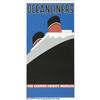 Image 1 : 1980 OCEAN LINER POSTER SIGNED BY VAN HAMERSVELD 
