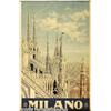 Image 2 : ORIGINAL C1930 ITALIAN RAIL TRAVEL POSTER MILAN M