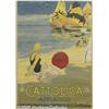 Image 1 : ORIGINAL C1930 ITALAIN RAIL TRAVEL POSTER CATTOLI