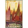 Image 2 : ORIGINAL C1930 ITALIAN RAIL TRAVEL POSTER RAVENNA