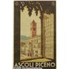 Image 1 : ORIGINAL C1930 ITALIAN RAILTRAVEL POSTER(ASCOLI) 