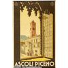 Image 2 : ORIGINAL C1930 ITALIAN RAILTRAVEL POSTER(ASCOLI) 