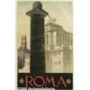 Image 1 : ORIGINAL C1930 ITALIAN RAIL TRAVEL POSTER (ROME) 