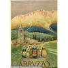 Image 2 : ORIGINAL C1930 ITALIAN RAIL TRAVEL POSTER (ABRUZZ