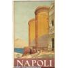 Image 1 : ORIGINAL C1930 ITALIAN RAIL TRAVEL POSTER NAPLES 
