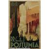 Image 1 : ORIGINAL C1930 ITALIAN RAIL TRAVEL POSTER POSTUMI
