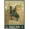 Image 1 : ORIGINAL C1930 ITALIAN RAIL TRAVEL POSTER PADOVA 