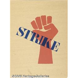 1969 ORIGINAL HARVARD STRIKE PROTEST POSTER Harva