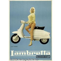 1962 LAMBRETTA JAYNE MANSFIELD POSTER Lambretta (
