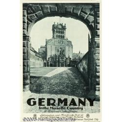 1933 ORIGINAL GERMAN TRAVEL POSTER MOSELLE German