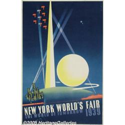 1939 NEW YORK WORLD'S FAIR POSTER JOSEPH BINDER N
