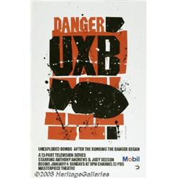 PBS MOBIL POSTER DANGER UXB 1980 IVAN CHERMAYEFF 