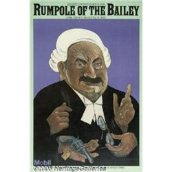 PBS MOBIL POSTER RUMPOLE OF THE BAILY 1980 CHWAST