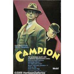 PBS MOBIL POSTER 1989 CAMPION PETER DAVISON PBS M