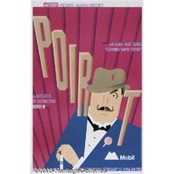PBS MOBIL POSTER POIROT 1992 SEYMOUR CHWAST PBS M