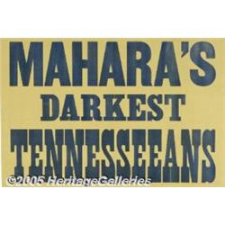 C1890 MAHARA'S DARKEST TENNESSEEEANS MUSIC POSTER