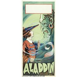 C1920 U.K. PANTOMINE 3 SHEET POSTER ALADDIN Aladd