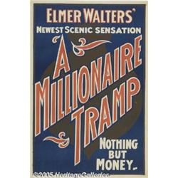 VAUDEVILLE BROADSIDE POSTERS, 4 DIFFERENT C1890  