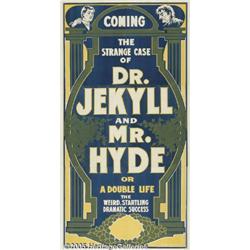 C1890 THEATER POSTER JEKYLL AND HYDE The Strange 