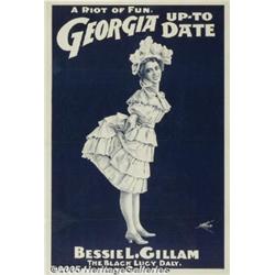 C1900 THEATER POSTER GEORGIA UP TO DATE Georgia U