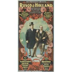 1898 THEATER 3SHEET POSTER RUSCO&HOLLAND Rusco & 