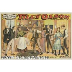 C1900 VAUDEVILLE POSTER TILLY (OLE) OLSON Tillie 