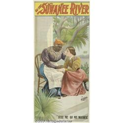 C1890 THEATER 3 SHEET POSTER SUWANEE Suwanee Rive