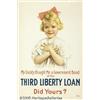 WW I POSTER MY DADDY LIBERTY LOAN 1918 My Daddy B