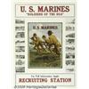 Image 2 : WWI POSTER US MARINES SOLDIERS OF THE SEA 1918 U.