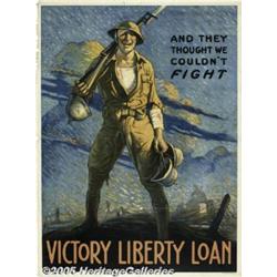 WW I POSTER THEY THOUGHT WE COULDN'T FIGHT 1918 A